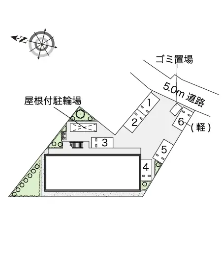 ★手数料０円★秦野市南矢名５丁目　月極駐車場（LP）